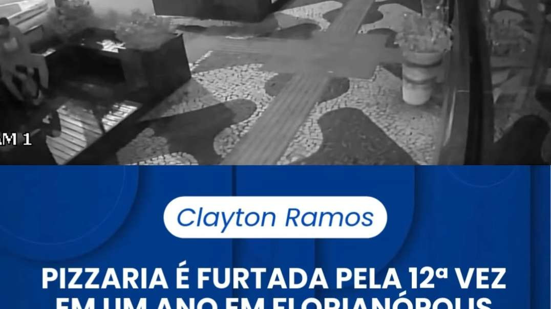 Mais uma vez. Uma das pizzarias mais tradicionais de Florianópolis foi alvo de criminosos.